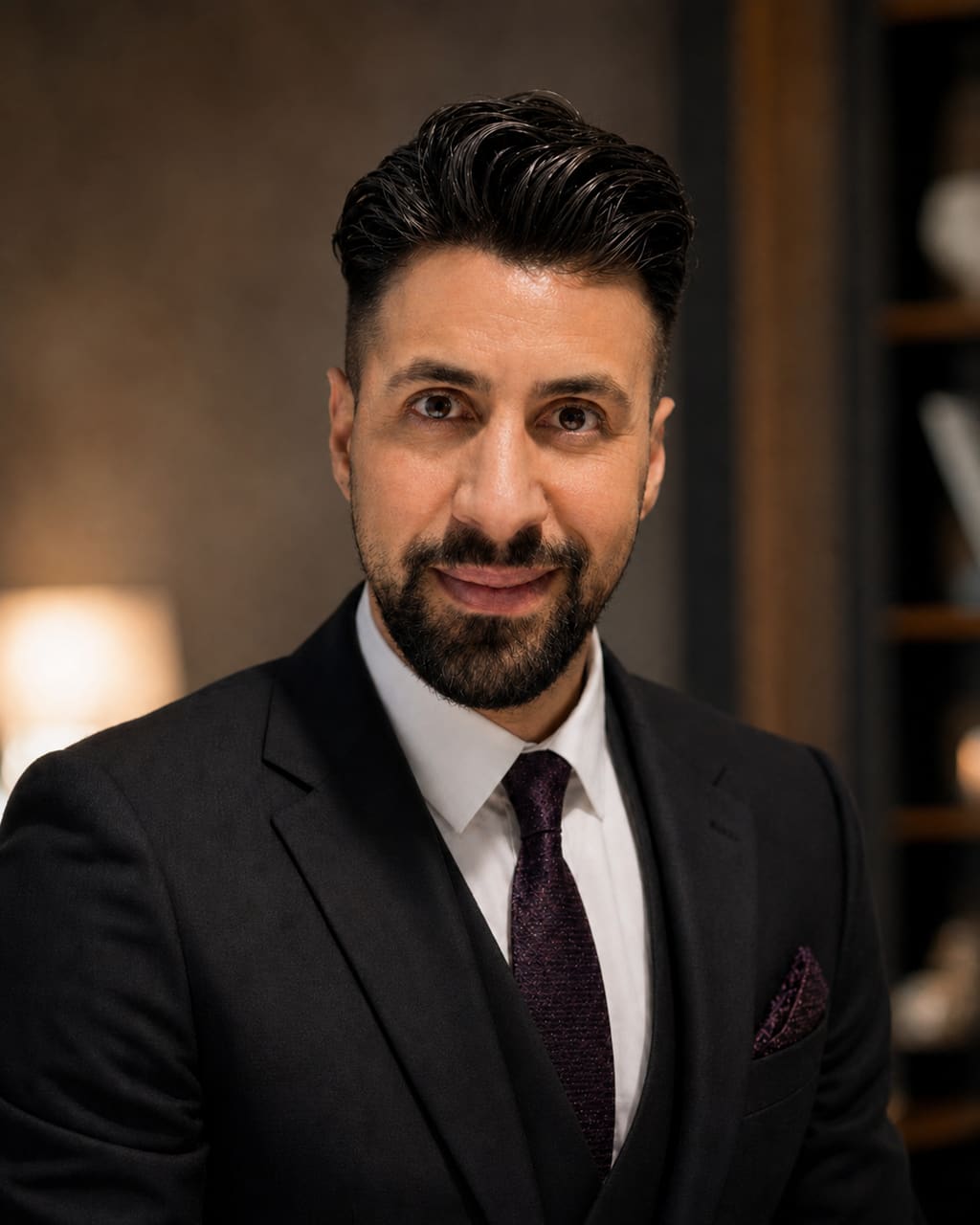 A. Suliman, Founder — by the fire