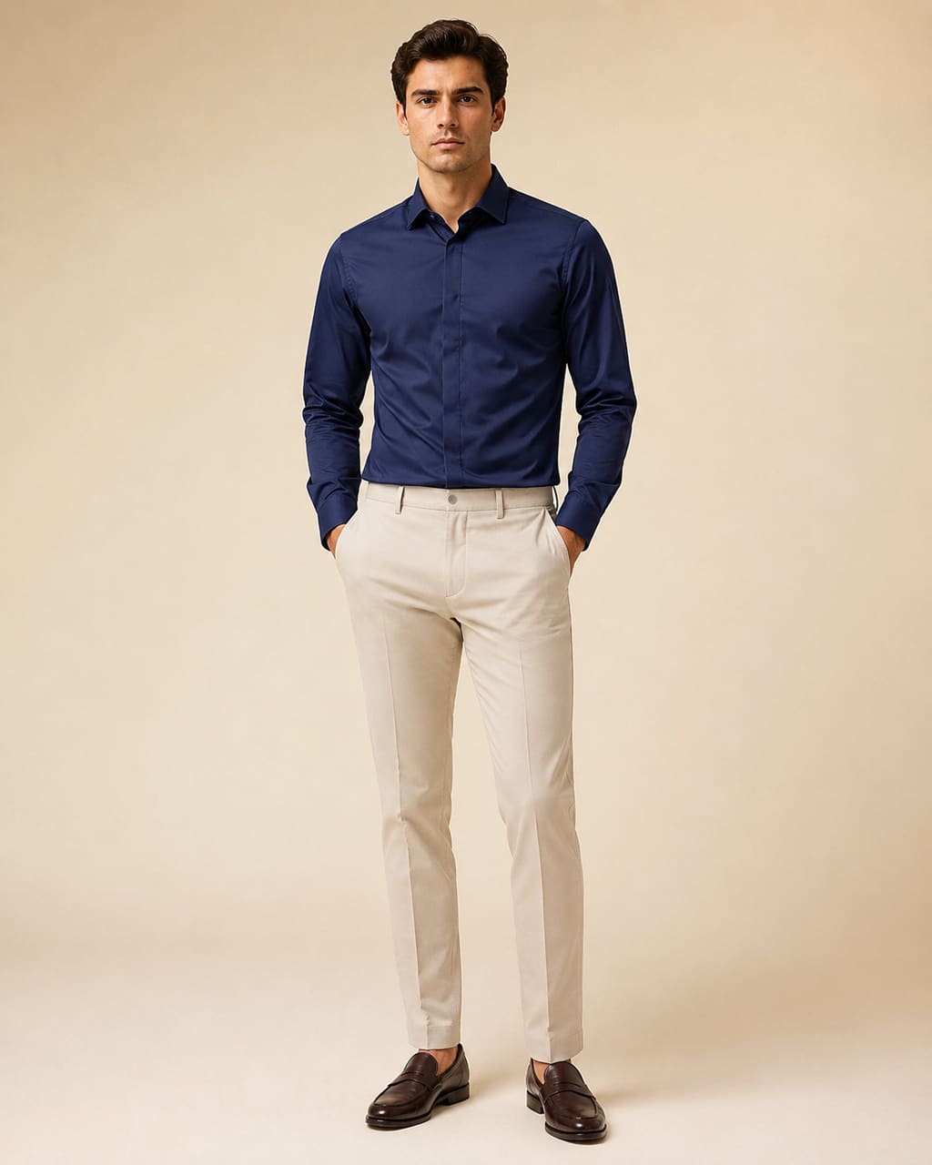 Giotelli Dress Shirt Navy alt